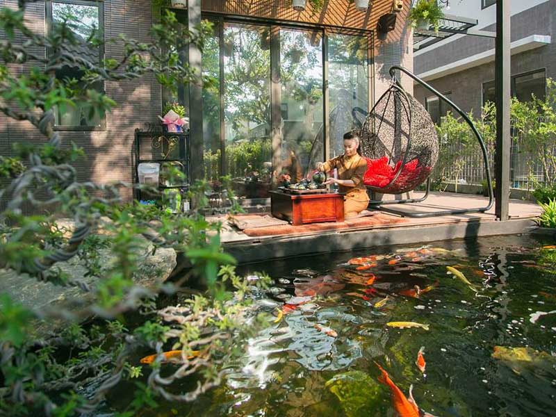 Ngắm biệt thự triệu đô bình yên với khu vườn rực rỡ sắc hoa cùng hồ cá Koi của Nhật Kim Anh giữa lòng Sài Gòn - Ảnh 3.