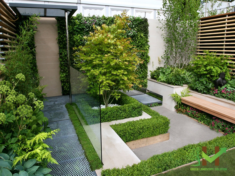  Căn nhà nhỏ vẫn có thể tạo sân vườn riêng nhờ vào thiết kế sân vườn đứng