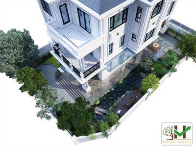 Thiết kế cảnh quan ngoại cảnh Mr. Bút - Sóc Sơn, Hà Nội