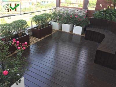 Công trình vườn trên sân thượng chị Hiền - Việt Hưng