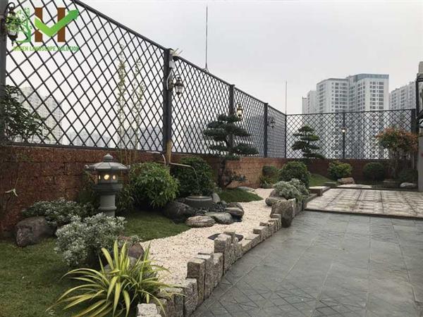 Thiết kế thi công vườn trên mái Mr. Thành - Lạc Trung, Hà Nội