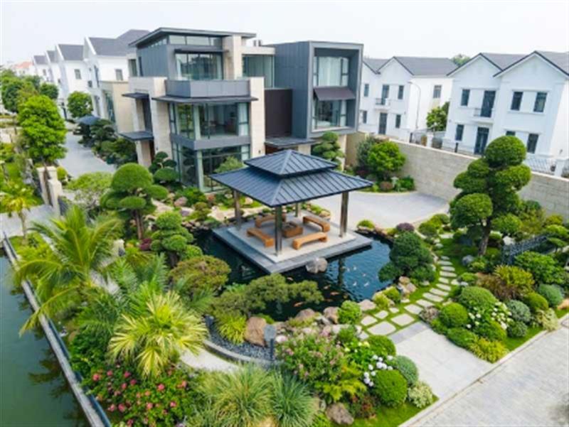 Thiết kế góc nghỉ sân vườn nhật bản: Khoảng lặng giữa sắc xanh - nơi bình yên tìm về giữa lòng biệt thự