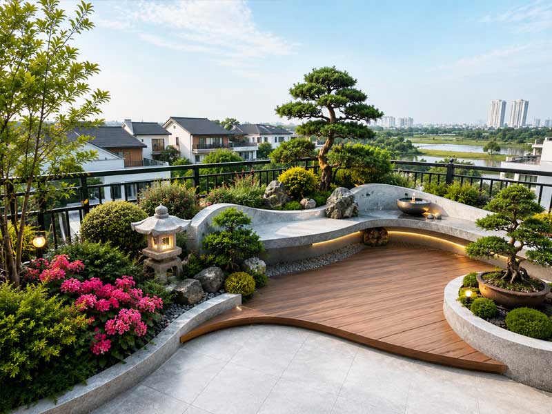 Tuyệt tác trên không: đưa sân Vườn Nhật bản lên tầng cao - xu hướng 