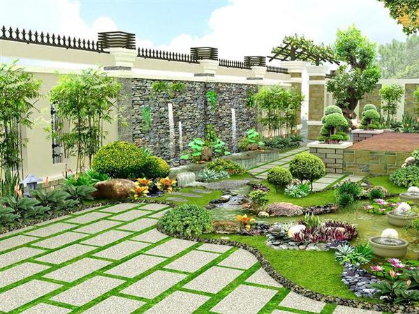 Xu hướng thiết kế sân vườn hiện đại